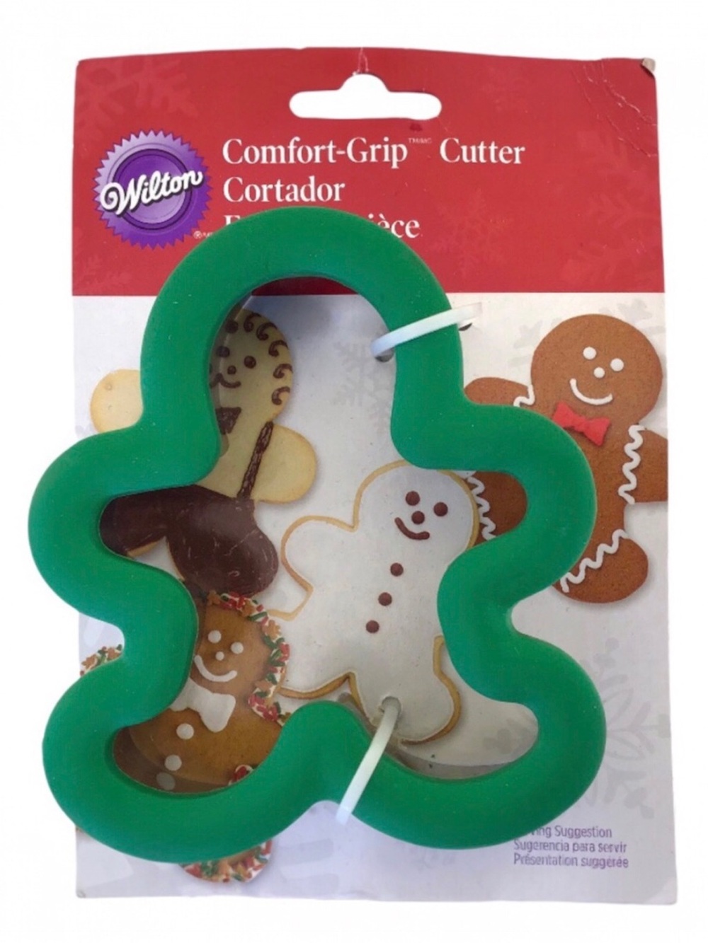 Wilton Gingerbread Man Boy Cookie Cutter Comfort Grip Stainless Steel Oversized